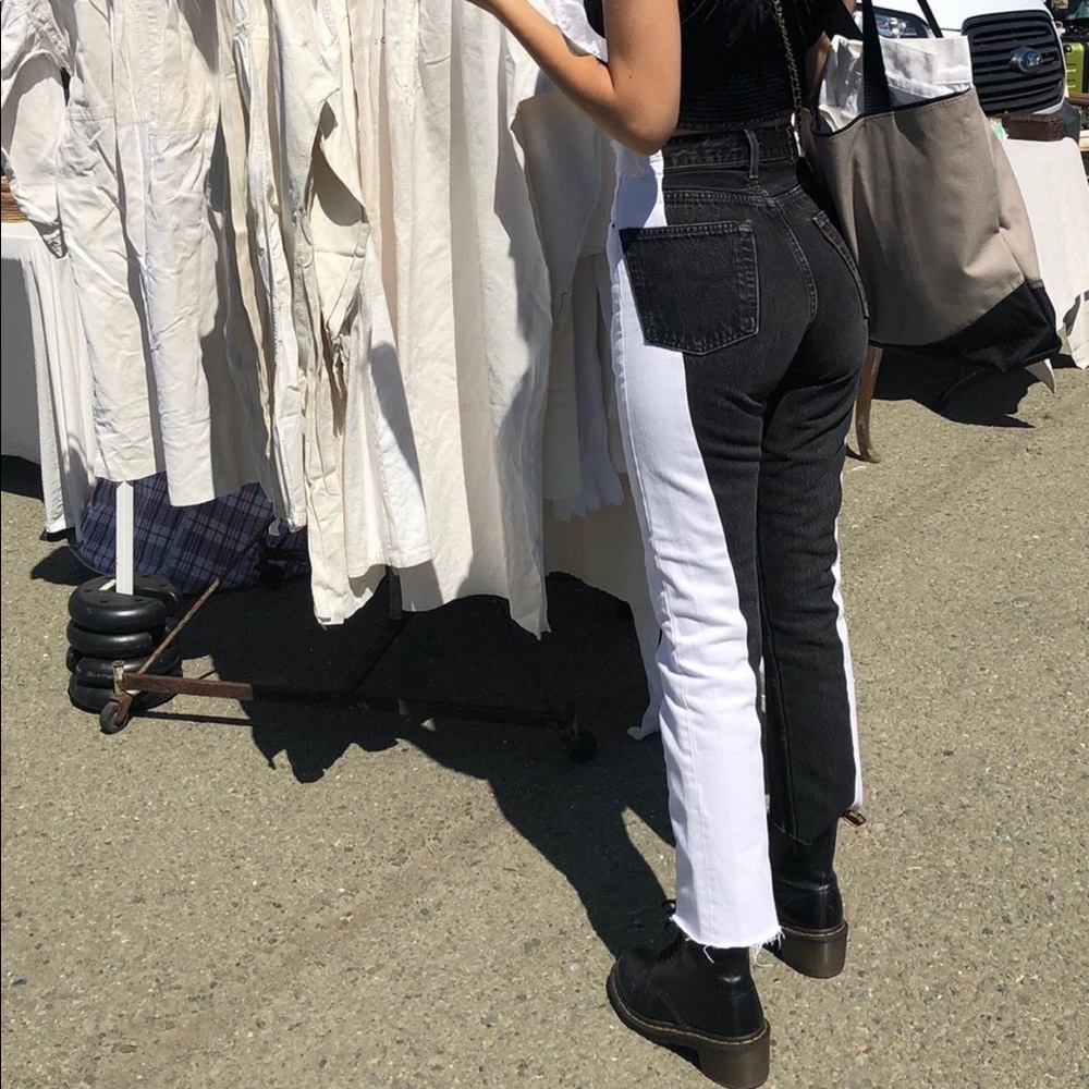 EB Denim Two Tone Black & White jeans